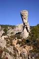  The Sphinx, a much photographed Dolomitic Limestone pillar at the Cirque de Mourèze